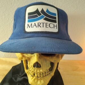 Deadstcok Vintage Martech Patch Corduroy Strap Back Hat